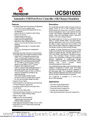UCS81003AMR-C1A-V03 datasheet pdf Microchip