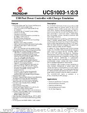 UCS1003-1-BP-TR datasheet pdf Microchip
