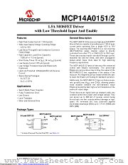 MCP14A0154T-E/MNY datasheet pdf Microchip