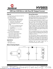 HV9805 datasheet pdf Microchip