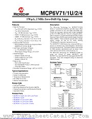 MCP6V71UT-E/LTY datasheet pdf Microchip