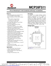 MCP39F511NT-E/MQ datasheet pdf Microchip