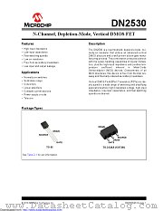 DN2530N3-G datasheet pdf Microchip