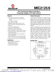 MIC2125 datasheet pdf Microchip