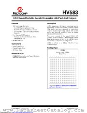 HV583 datasheet pdf Microchip