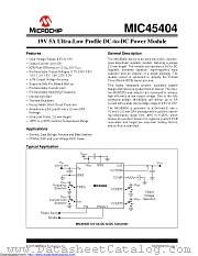 MIC45404 datasheet pdf Microchip