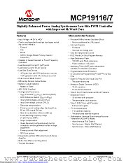MCP19116 datasheet pdf Microchip