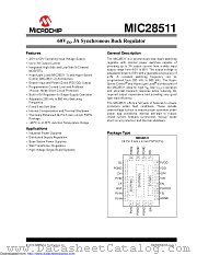 MIC28511-1YFL-TR datasheet pdf Microchip