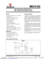 MIC4102YM datasheet pdf Microchip