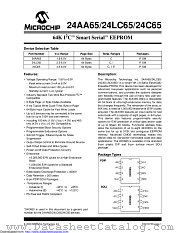 24LC65T-I/SMVAO datasheet pdf Microchip