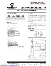 25AA160DT-E/ST datasheet pdf Microchip