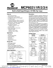MCP6021T-E/OT datasheet pdf Microchip