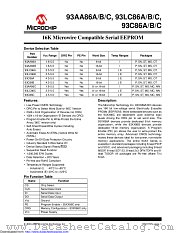 93AA86A-I/MS datasheet pdf Microchip
