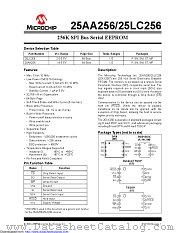 25AA256T-I/SN16KVAO datasheet pdf Microchip
