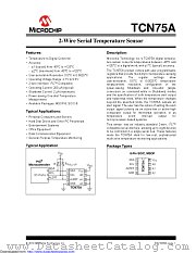 TCN75A datasheet pdf Microchip
