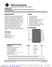 RE46C109 datasheet pdf Microchip