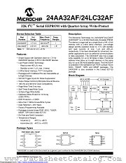 24AA32AF datasheet pdf Microchip