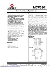 MCP3901 datasheet pdf Microchip