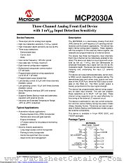 MCP2030A datasheet pdf Microchip