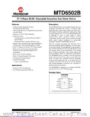 MTD6502B-LC1-00 datasheet pdf Microchip