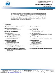 SST25VF020-20-4C-SAE-T datasheet pdf Microchip
