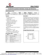 23LCV512-I/ST datasheet pdf Microchip
