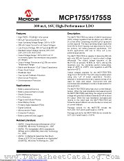 MCP1755 datasheet pdf Microchip