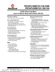 PIC24FJ16MC102-H/ML datasheet pdf Microchip