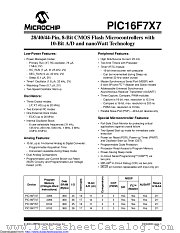 PIC16LF777-I/P datasheet pdf Microchip