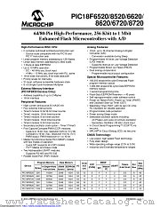 PIC18F8720-I/PTC01 datasheet pdf Microchip