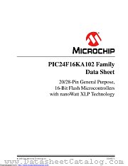 PIC24F16KA102 datasheet pdf Microchip