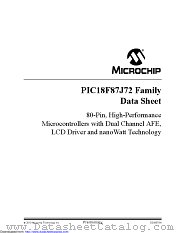 PIC18F87J72-I/PT datasheet pdf Microchip