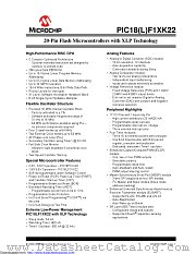 PIC18LF13K22-E/P datasheet pdf Microchip
