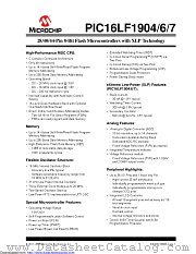 PIC16LF1907-E/MV datasheet pdf Microchip