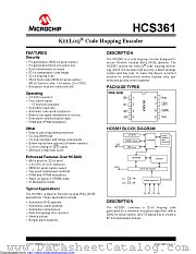 HCS361-I/SNVAO datasheet pdf Microchip
