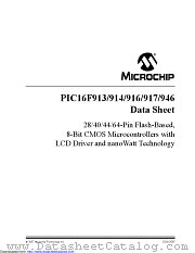 PIC16F916T-I/SS datasheet pdf Microchip