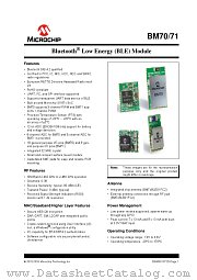 BM70BLES1FC2-0002AA datasheet pdf Microchip