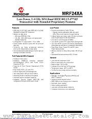 MRF24XA-I/MQ datasheet pdf Microchip