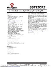 SST12CP21 datasheet pdf Microchip