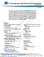 SST12LF03 datasheet pdf Microchip