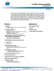 SST12LP14 datasheet pdf Microchip