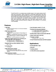 SST12LP07A-QXBE datasheet pdf Microchip
