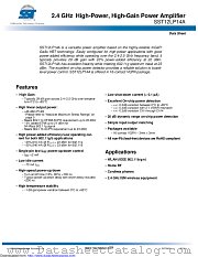 SST12LP14A datasheet pdf Microchip