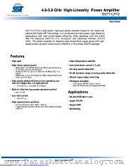SST11LP12 datasheet pdf Microchip