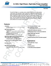SST12LP08A datasheet pdf Microchip