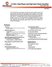 SST12LP15A datasheet pdf Microchip