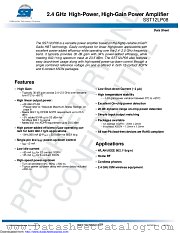 SST12LP08A-QX8E datasheet pdf Microchip