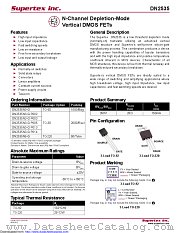DN2535N3-G-P013 datasheet pdf Microchip