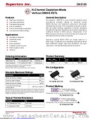 DN3135N8-G datasheet pdf Microchip