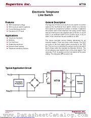 HT19 datasheet pdf Microchip